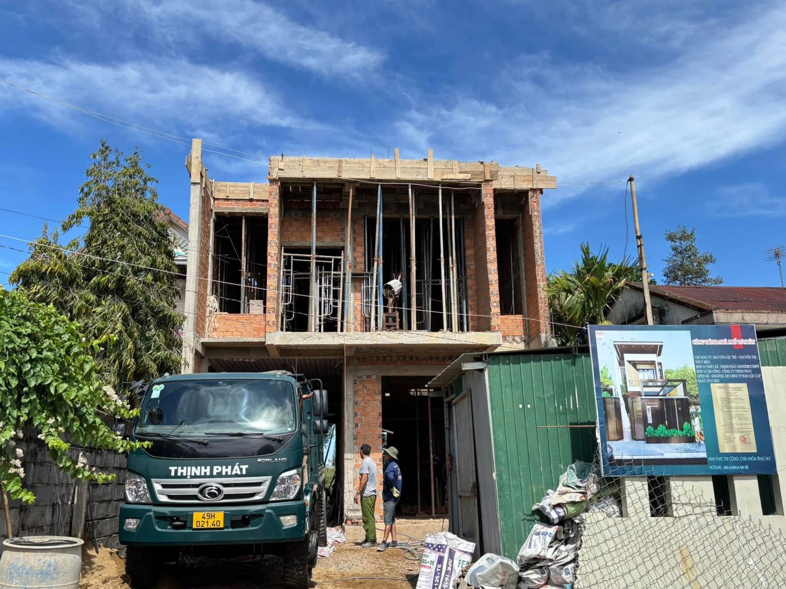 Xây dựng nhà phố tại Lộc Phát
